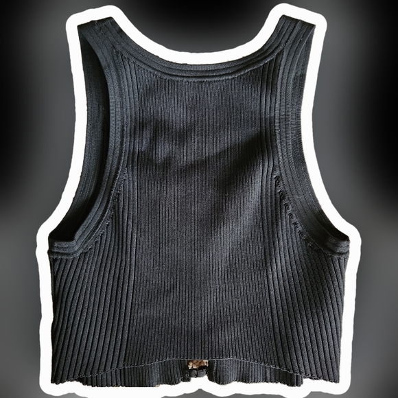 T by Alexander Wang Black Crop Top - Picture 4 of 7